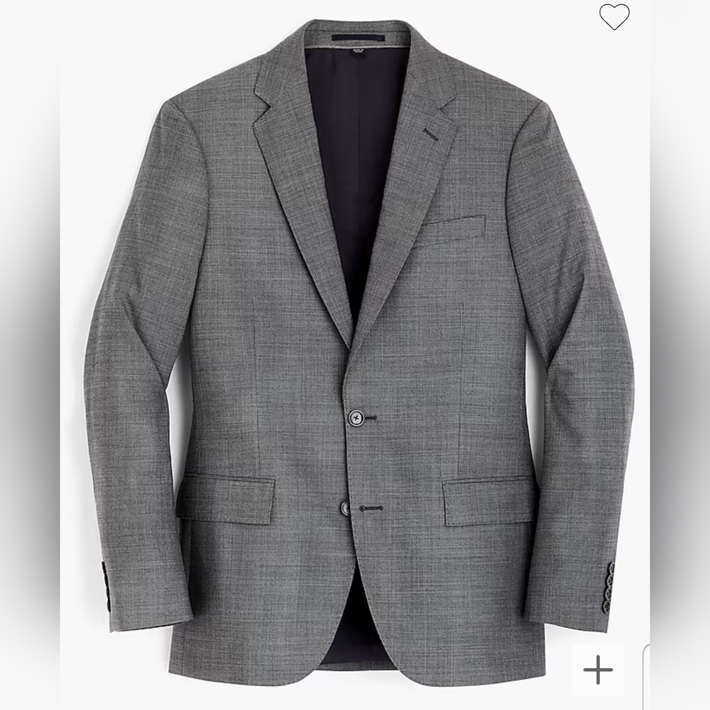 Ludlow essential slim fit suit jacket in stretch four season wool NWT 40L